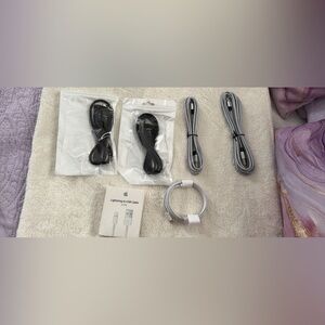 Apple  USB Cable Bundle  - Black and Gray